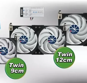 Kit dos ventiladores frigorifico 9 cm TITAN