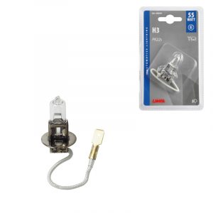 LAMPARA H3 12V 55W PK22S HOMOLOGACION E (BLISTER 1 UNIDAD)